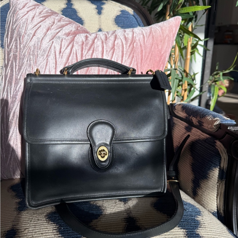 Coach vintage Black Leather Bag